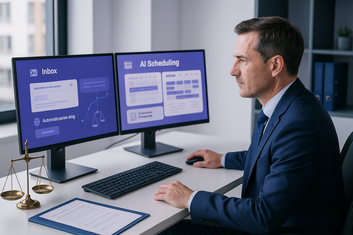 Business AI Agents platform demonstrating legal process automation in the UK