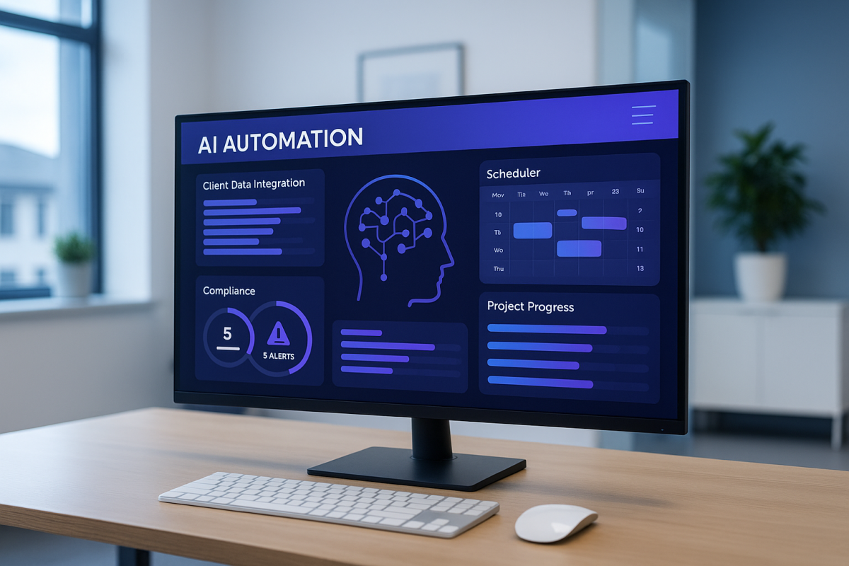 Automated compliance reporting for UK business consultants