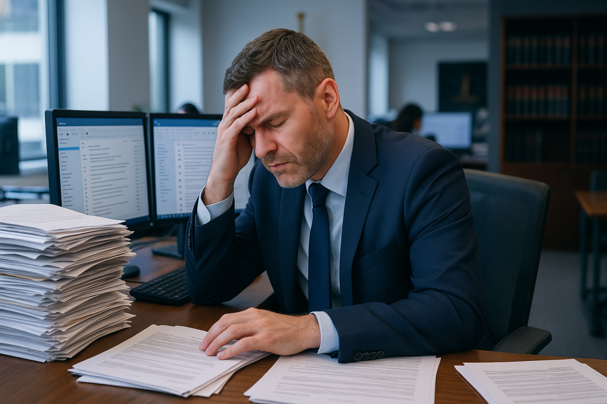 AI legal assistant automating document review for law firm UK