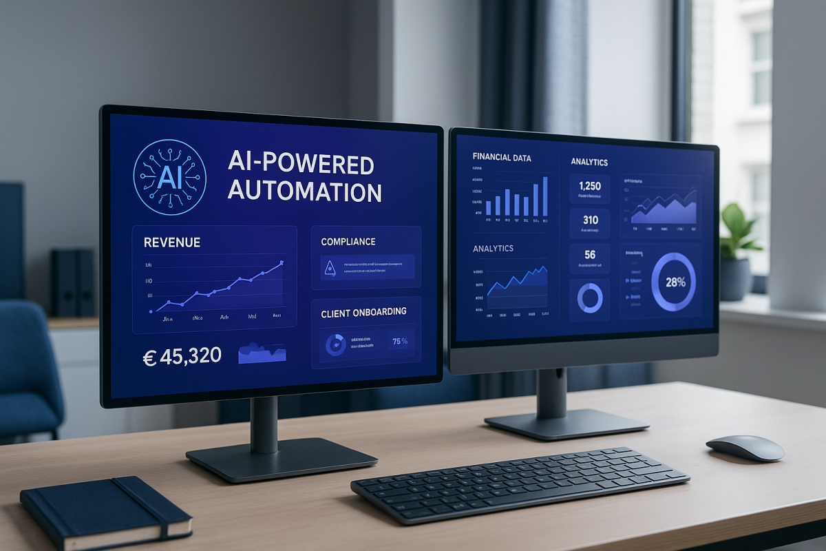 AI-powered chatbot assisting UK business clients