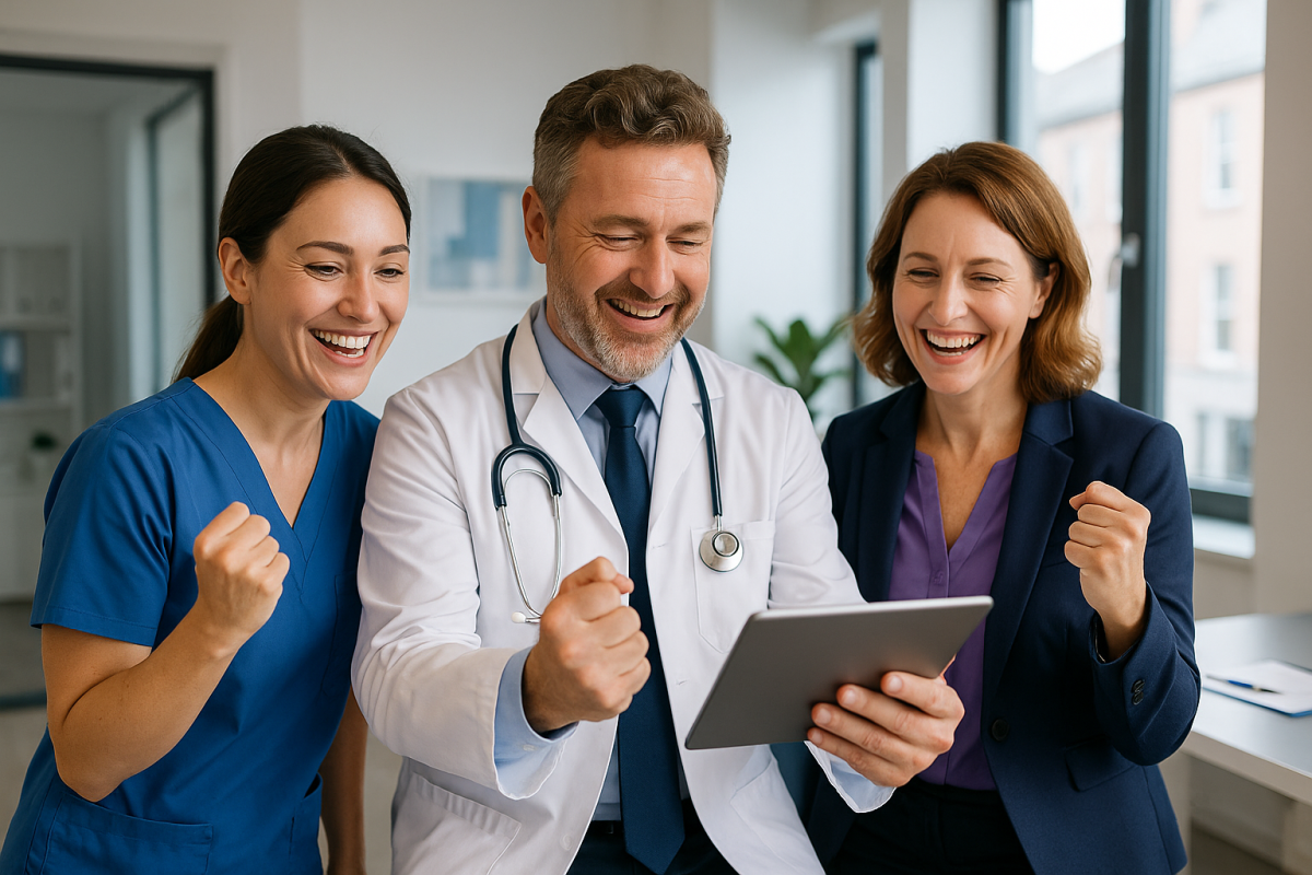 Chart showing reduction in no-shows with AI scheduling the UK