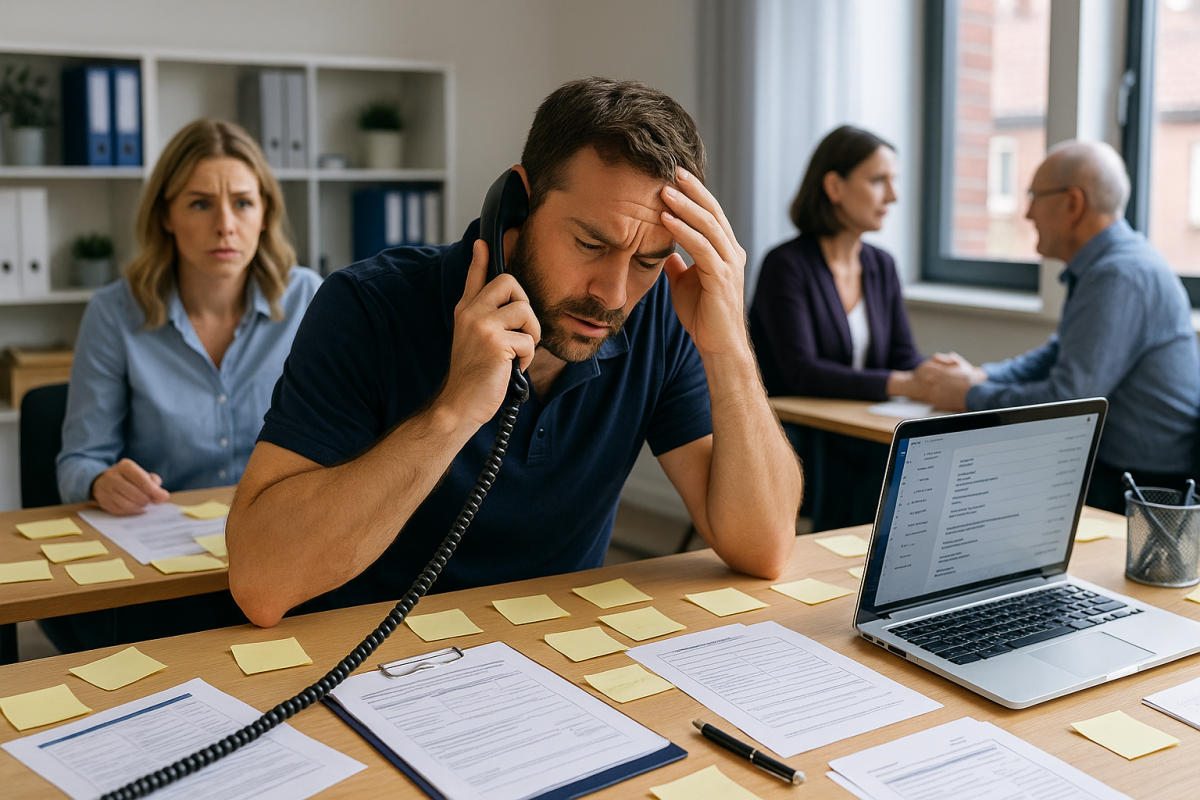 AI voice agent calling and qualifying leads for a London business