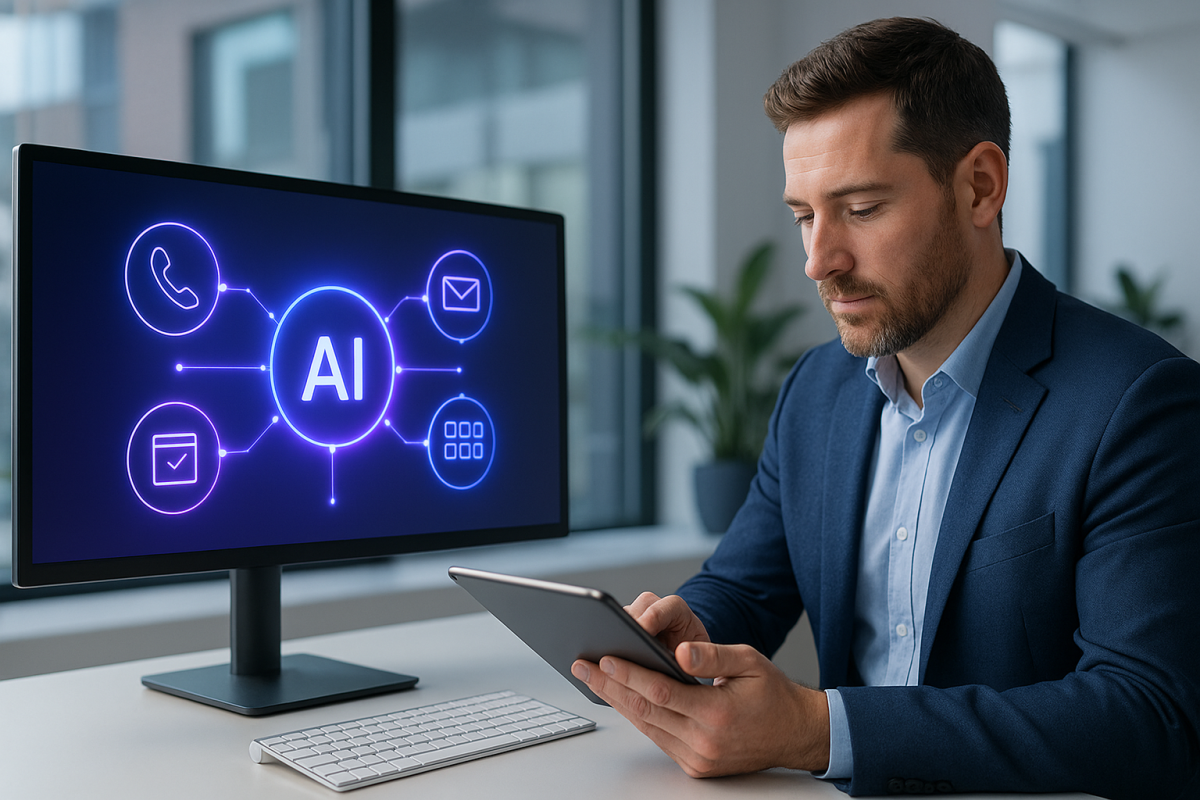 AI email management agent sorting enquiries for a UK estate agency