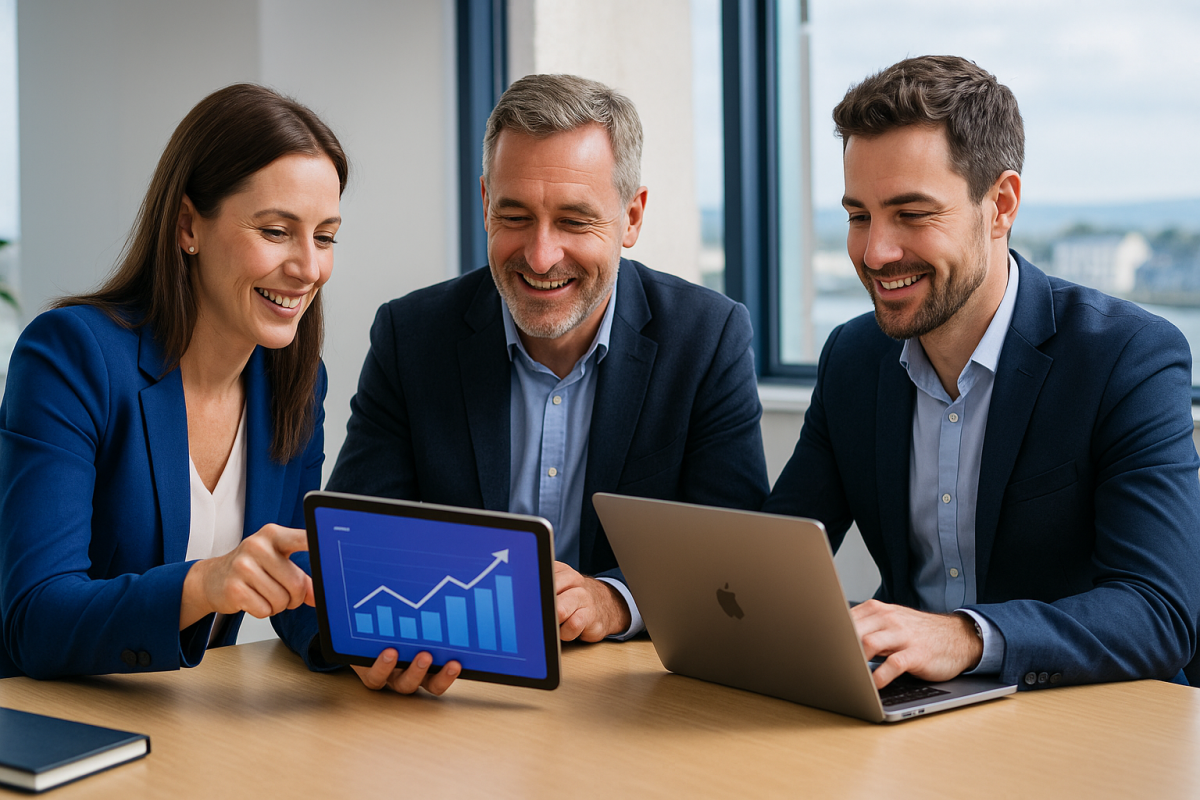 Before-and-after table showing ROI from custom AI agents for UK businesses