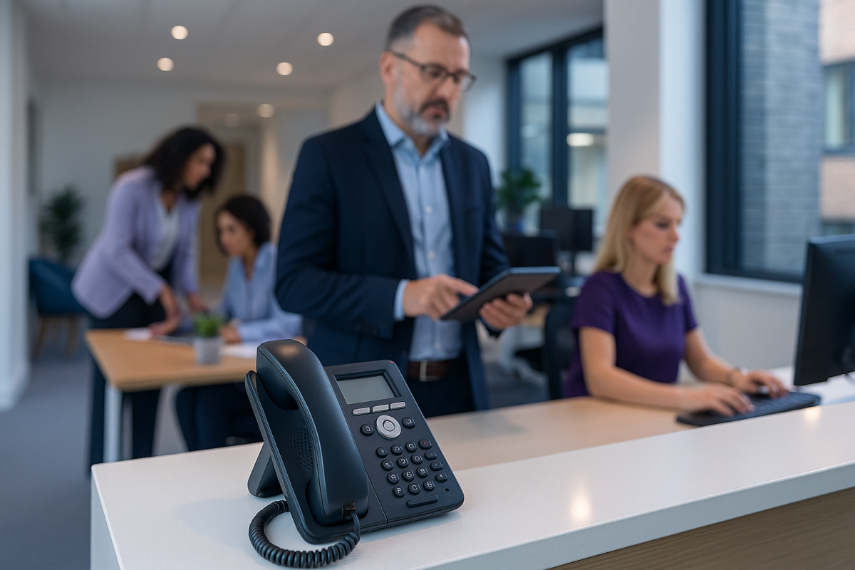 AI call handling UK dashboard showing answered calls and bookings